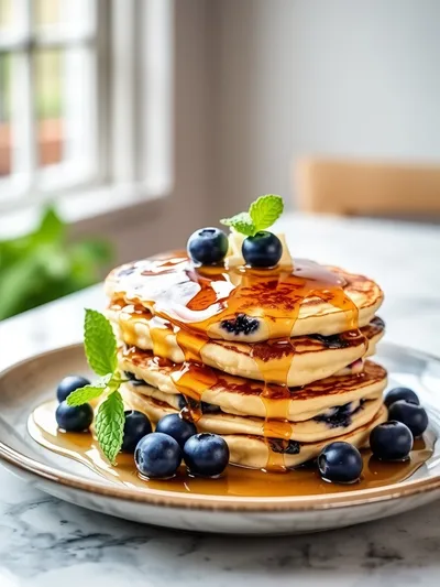 Blueberry Buttermilk Pancake Casserole Easy Weekend Brunch - cooking process
