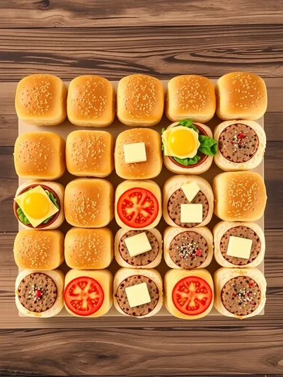 Easy Breakfast Sliders Recipe - ingredients preparation