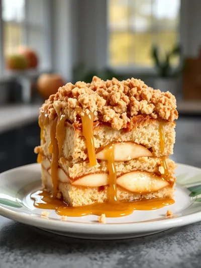 Caramel Apple Dump Cake – Easy Cozy Dessert