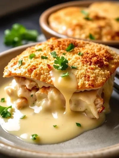 Chicken Cordon Bleu Casserole - cooking process