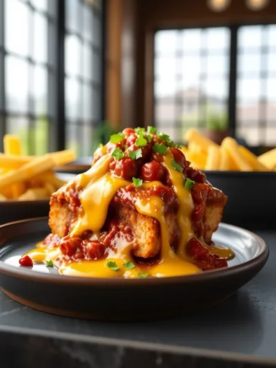 4-Ingredient Chili Cheese Dog Casserole - ready to serve
