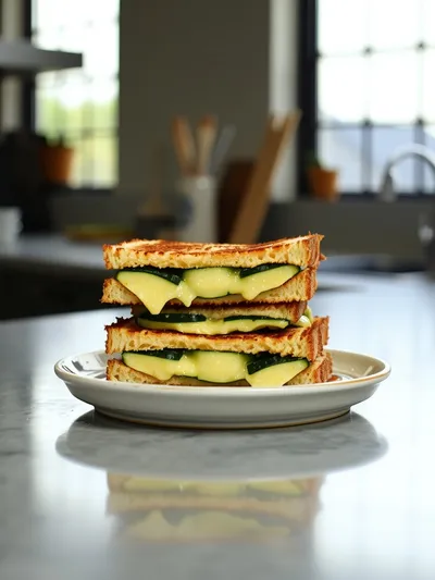 Crispy Zucchini Grilled Cheese – Low Carb Delight