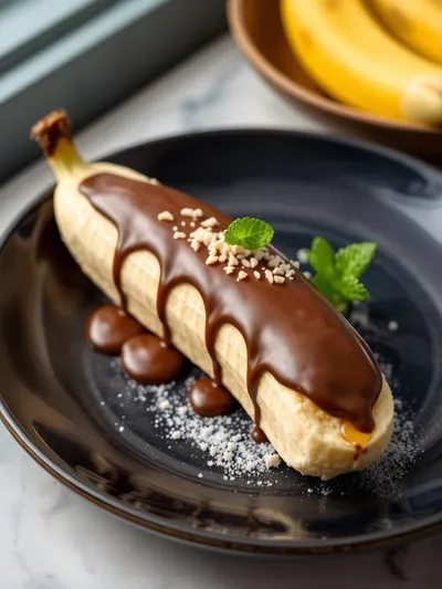 Frozen Banana Snacks Recipe - cooking process