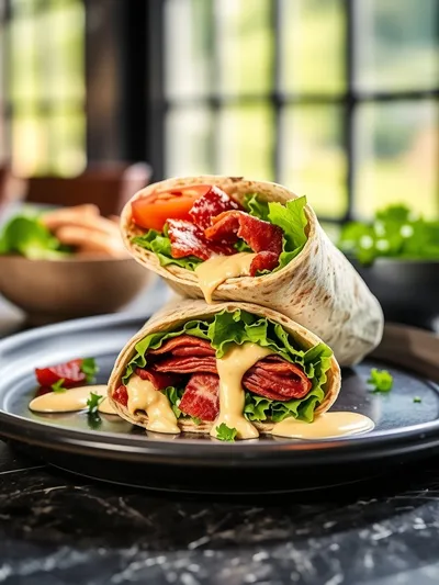 Grilled BLT Wraps: A Quick & Easy Lunch - cooking process