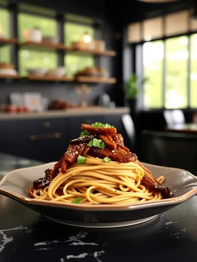 Korean Beef Noodles – Slow Cooker Comfort - ready to serve