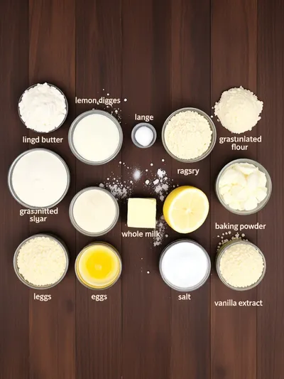 Magic Lemon Cobbler - ingredients preparation