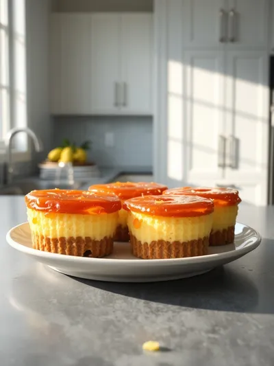 Mini Pineapple Upside-Down Cheesecakes