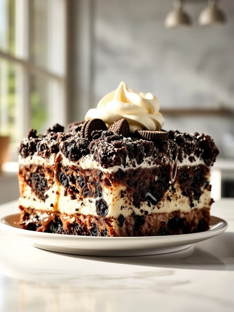 Oreo Dump Cake – 5 Ingredient Quick Dessert