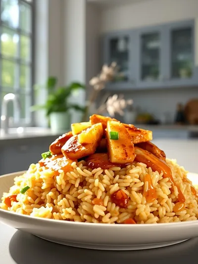 Pineapple Chicken and Rice – Sweet & Savory Tropical Comfort