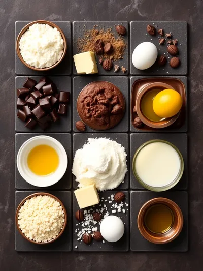 Southern Chocolate Cobbler - ingredients preparation