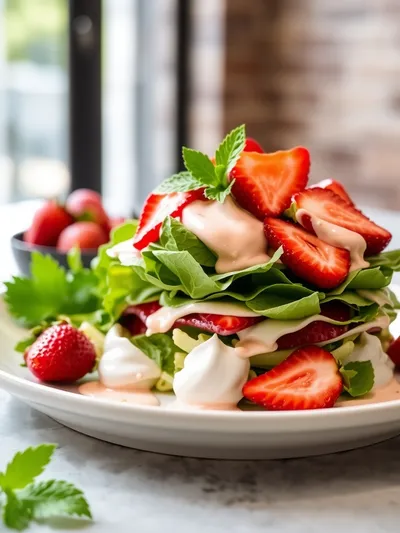 Strawberry Fluff Salad – Light & Refreshing Recipe - cooking process