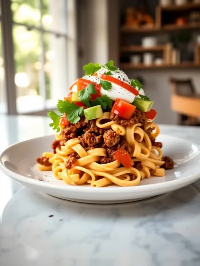 Taco Pasta – Quick & Easy Lunch Recipe - ready to serve